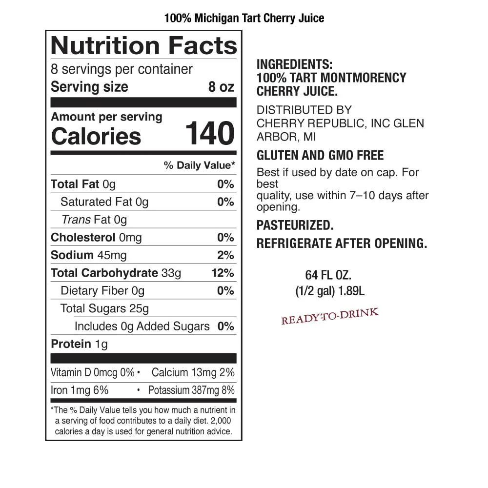 100% Michigan Tart Cherry Juice - Image 6