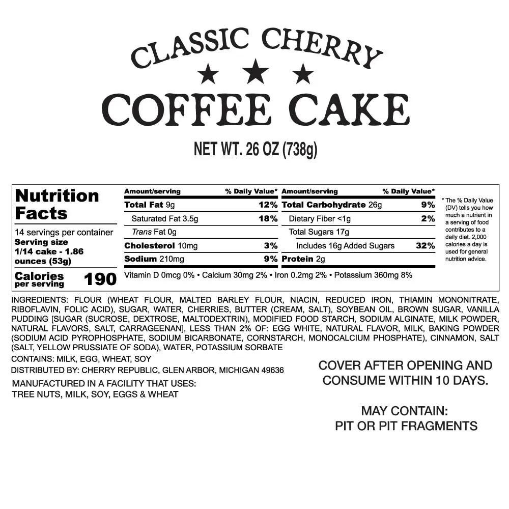 Classic Cherry Coffee Cake & Orchard Tin Bundle - Image 3
