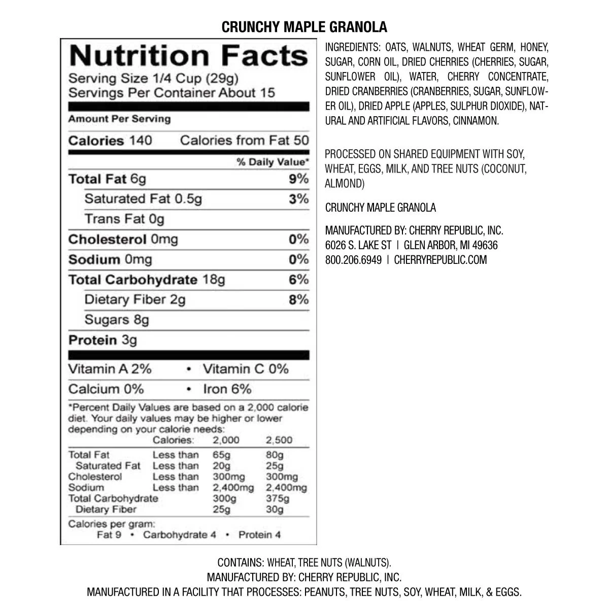 Cherry Crunchy Maple Granola - Image 4