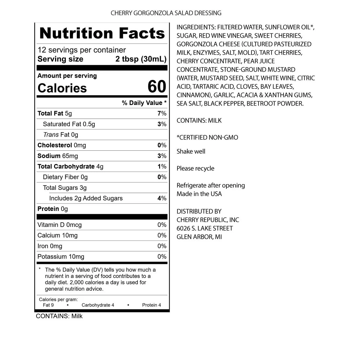 Cherry Gorgonzola Salad Dressing - Image 4