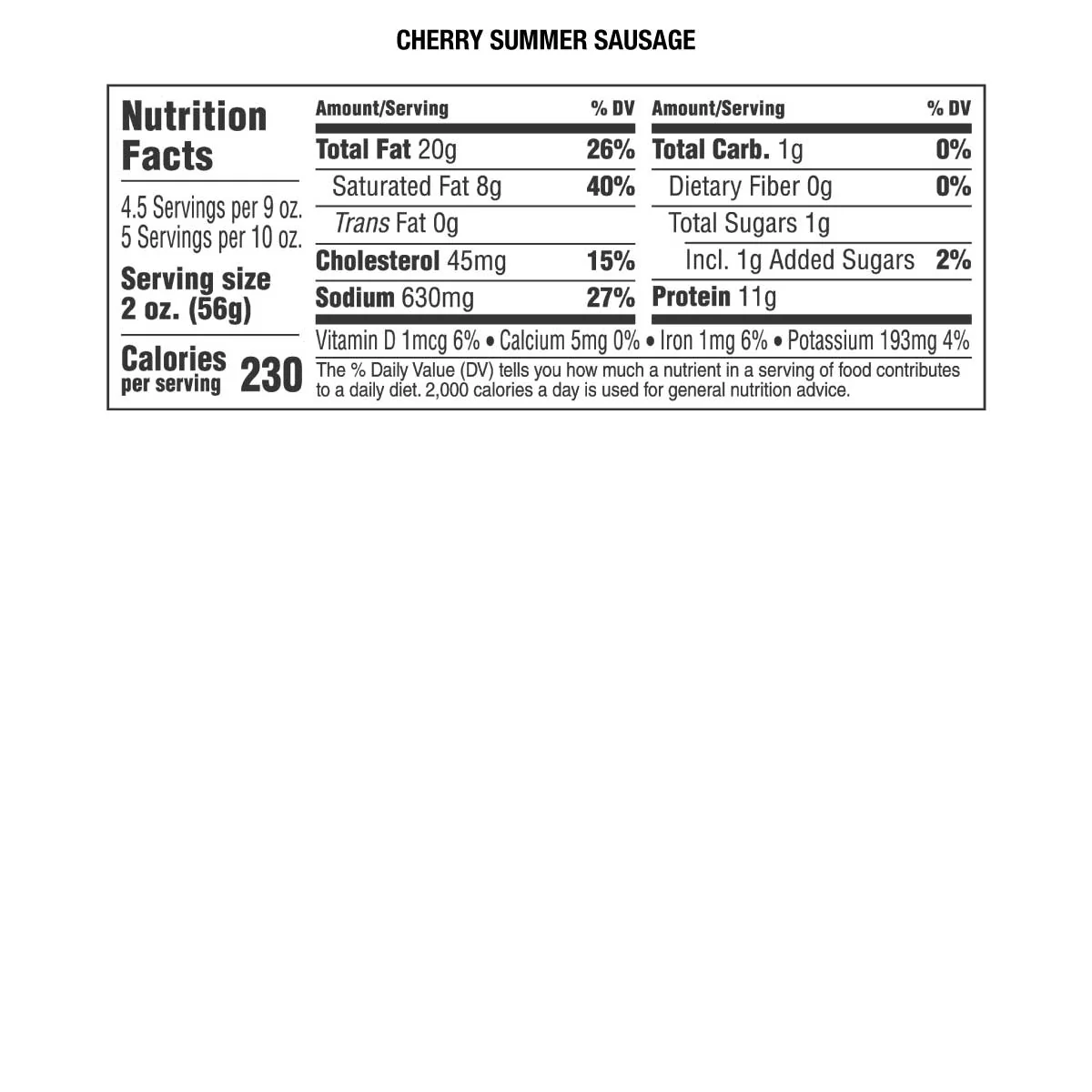 Cherrywood Smoked Summer Sausage - Image 3