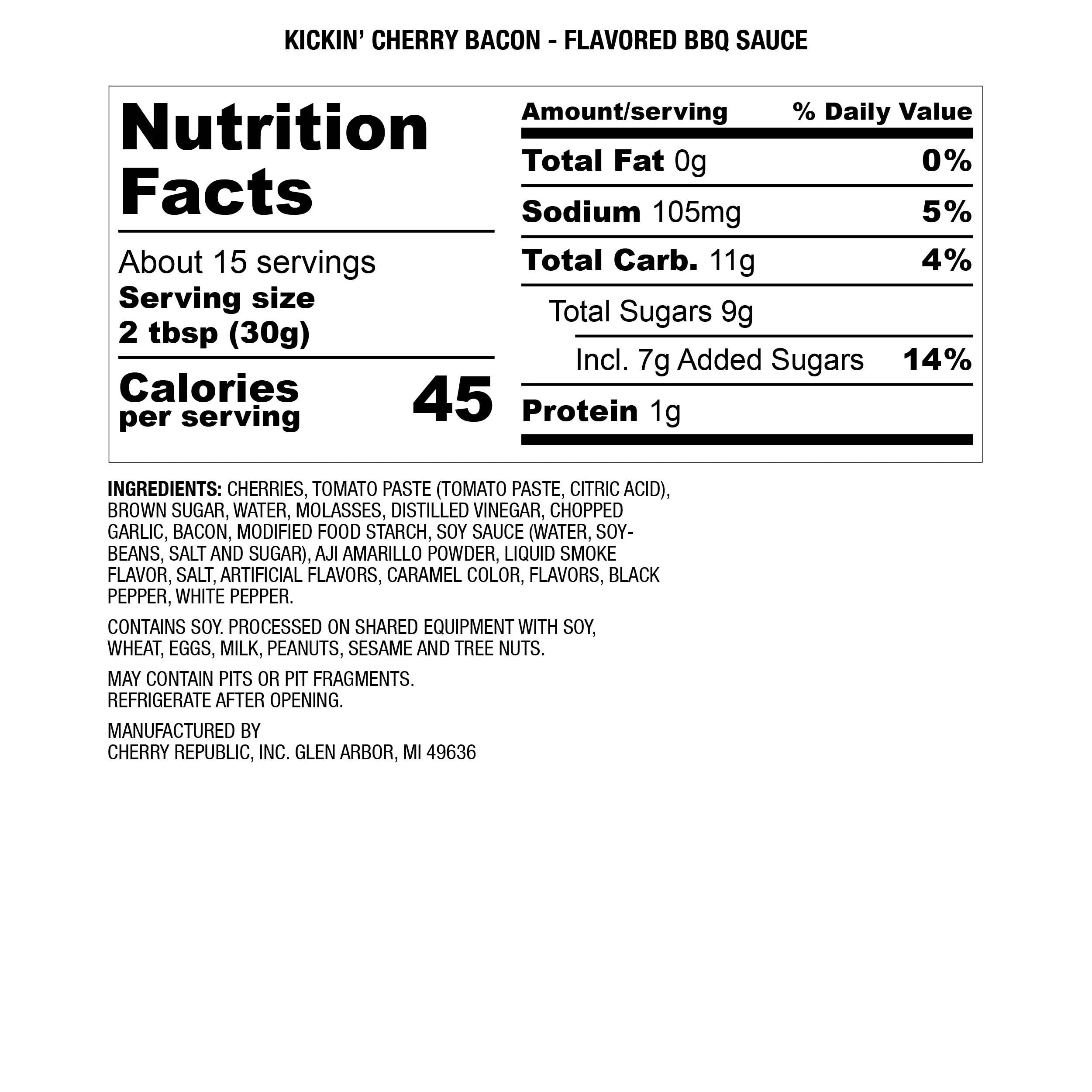 Cherry Kickin Bacon BBQ Sauce 17oz - Image 2