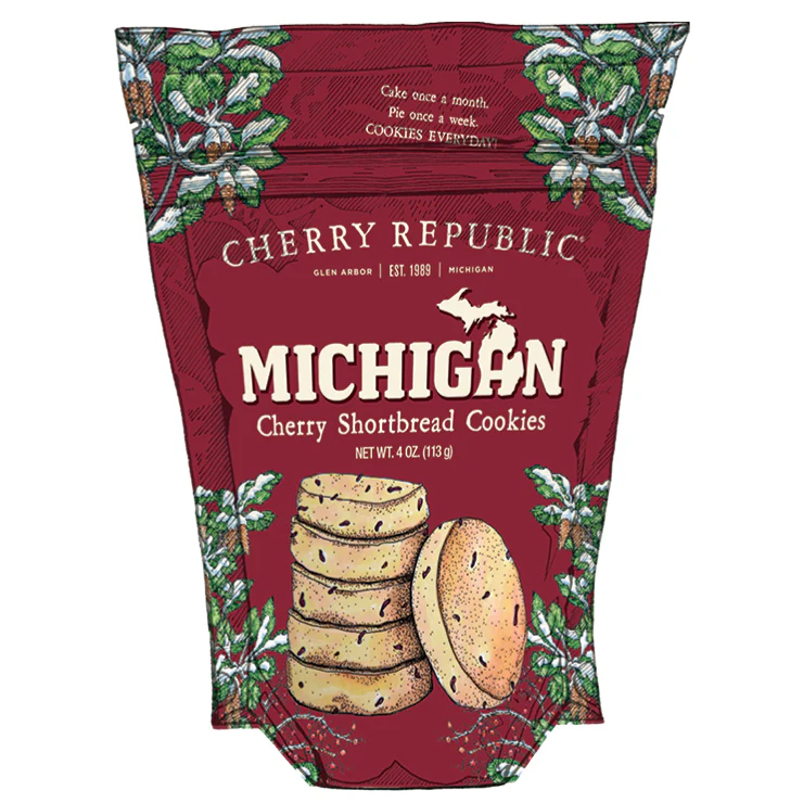Michigan Cherry Shortbread Cookies