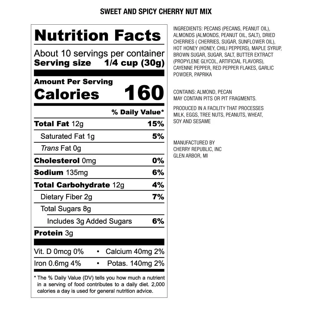 Sweet and Spicy Nut Mix 10oz - Image 2