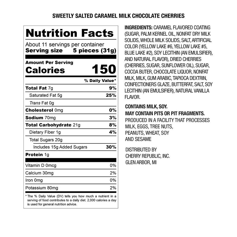 Milk Chocolate Sweetly Salted Caramel Cherries 12oz - Image 3